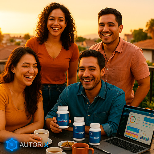 Personas conectadas compartiendo tecnología de salud y bienestar