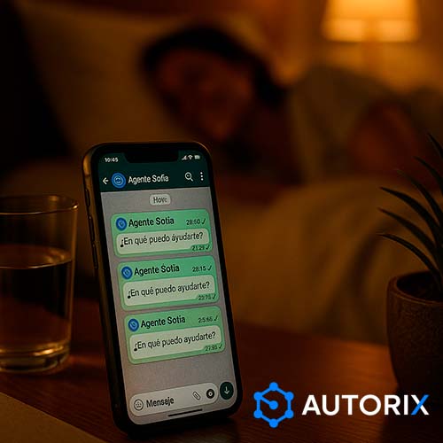 Sistema automatizado acompañando a una persona en su día a día